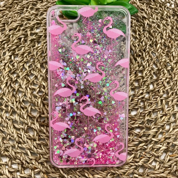 Iphone Flamingo Liquid Glitter Phone Case - Picture 5 of 8